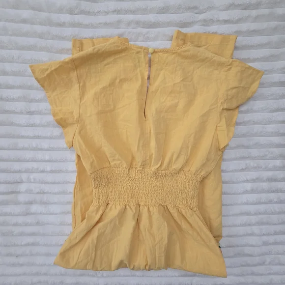 Women's Floral Embroidered Jumpsuit | Casual, Short Sleeves, Pockets! ✨️ - Picture 9 of 10